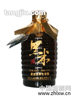 朱鹮黑米酒半干9度清爽(武义)