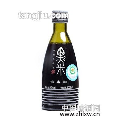 银朱鹮黑米酒半甜9度300ml